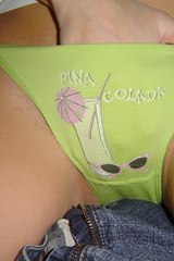 Green panties